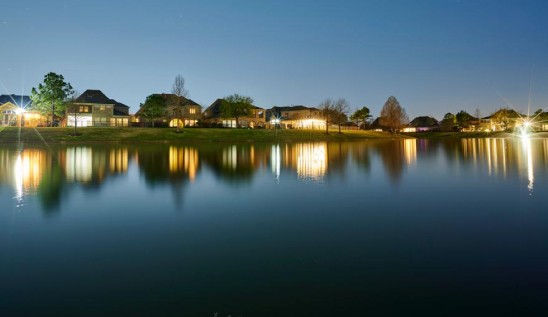 Lights Of House Reflecting on A Lake